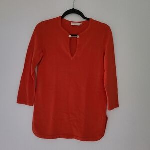 TORY BURCH orange red  top